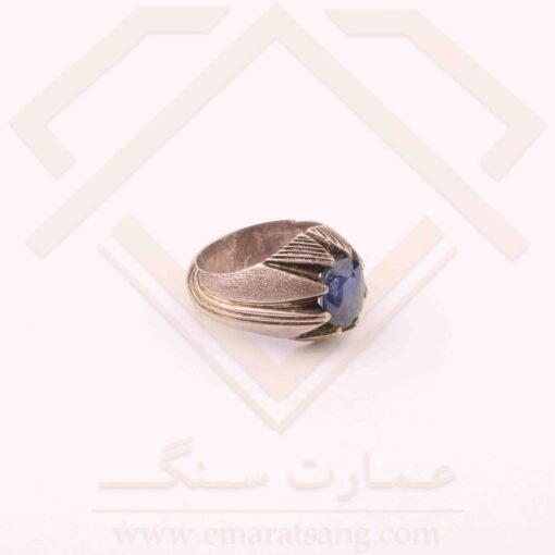 انگشتر نقره مردانه یاقوت کبود