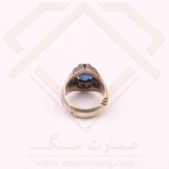 انگشتر نقره مردانه یاقوت کبود