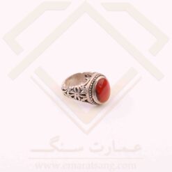 انگشتر نقره مردانه عقیق یمنی
