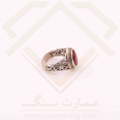 انگشتر نقره مردانه عقیق یمنی