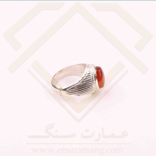 انگشتر نقره مردانه عقیق یمنی
