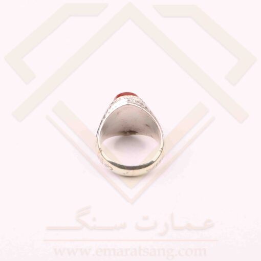 انگشتر نقره مردانه عقیق یمنی
