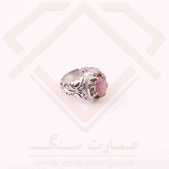 انگشتر نقره مردانه یاقوت کالباسی