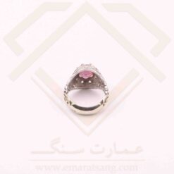 انگشتر نقره مردانه یاقوت کالباسی