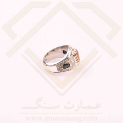 انگشتر نقره مردانه یاقوت زرد و یاقوت کبود