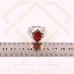 انگشتر نقره مردانه عقیق یمنی