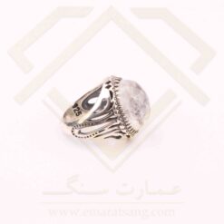 انگشتر نقره مردانه کریستال کوارتز