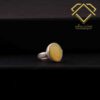 انگشتر نقره مردانه عقیق زرذ با حرز امام جواد