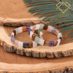 دستبند هفت چاکرا تراش رزکات طرح انرژی