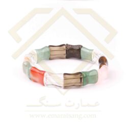 دستبند هفت چاکرا تراش استخوانی طرح حیات