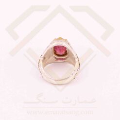 انگشتر نقره مردانه یاقوت قرمز