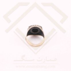 انگشتر نقره مردانه ترک با سنگ عقیق طرح هیژا