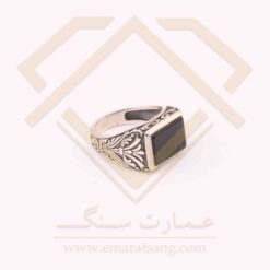 انگشتر نقره مردانه ترک با سنگ عقیق