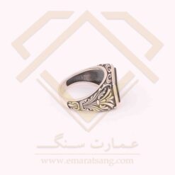انگشتر نقره مردانه ترک با سنگ عقیق
