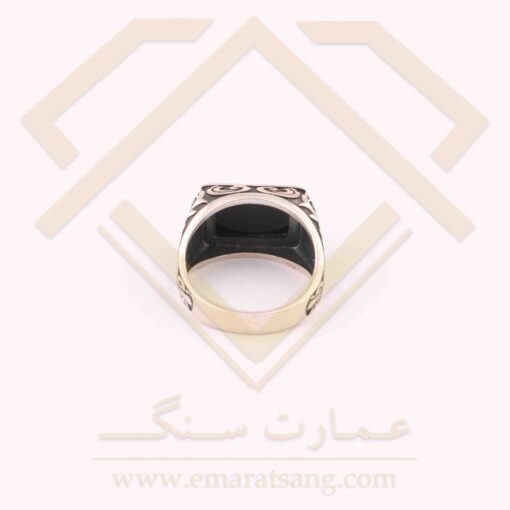 انگشتر نقره مردانه ترک با سنگ عقیق