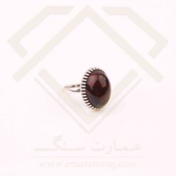 انگشتر نقره مردانه با سنگ عقیق دراگون