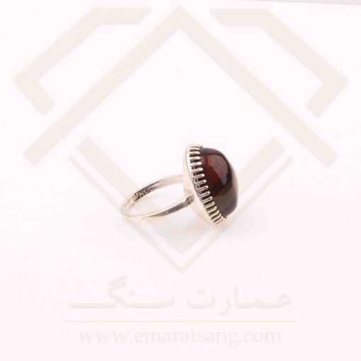 انگشتر نقره مردانه با سنگ عقیق دراگون