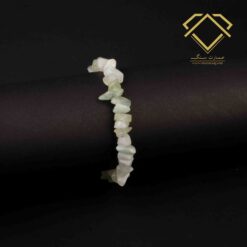 دستبند یشم کاهویی چیپسی نامنظم