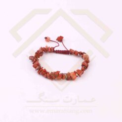 دستبند جاسپر قرمز چیپسی نامنظم